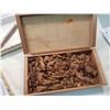Image 2 : 3 Tobacco Boxes -1 wooden with Tobacco Leaves 2-Carbouard