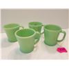 Image 1 : 4- Jadeite USA Fireking Cups Old Ones