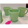 Image 3 : 6 USA Jadeite Fireking Cup Old ones