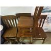 Image 2 : Antique Oak Chairs x4