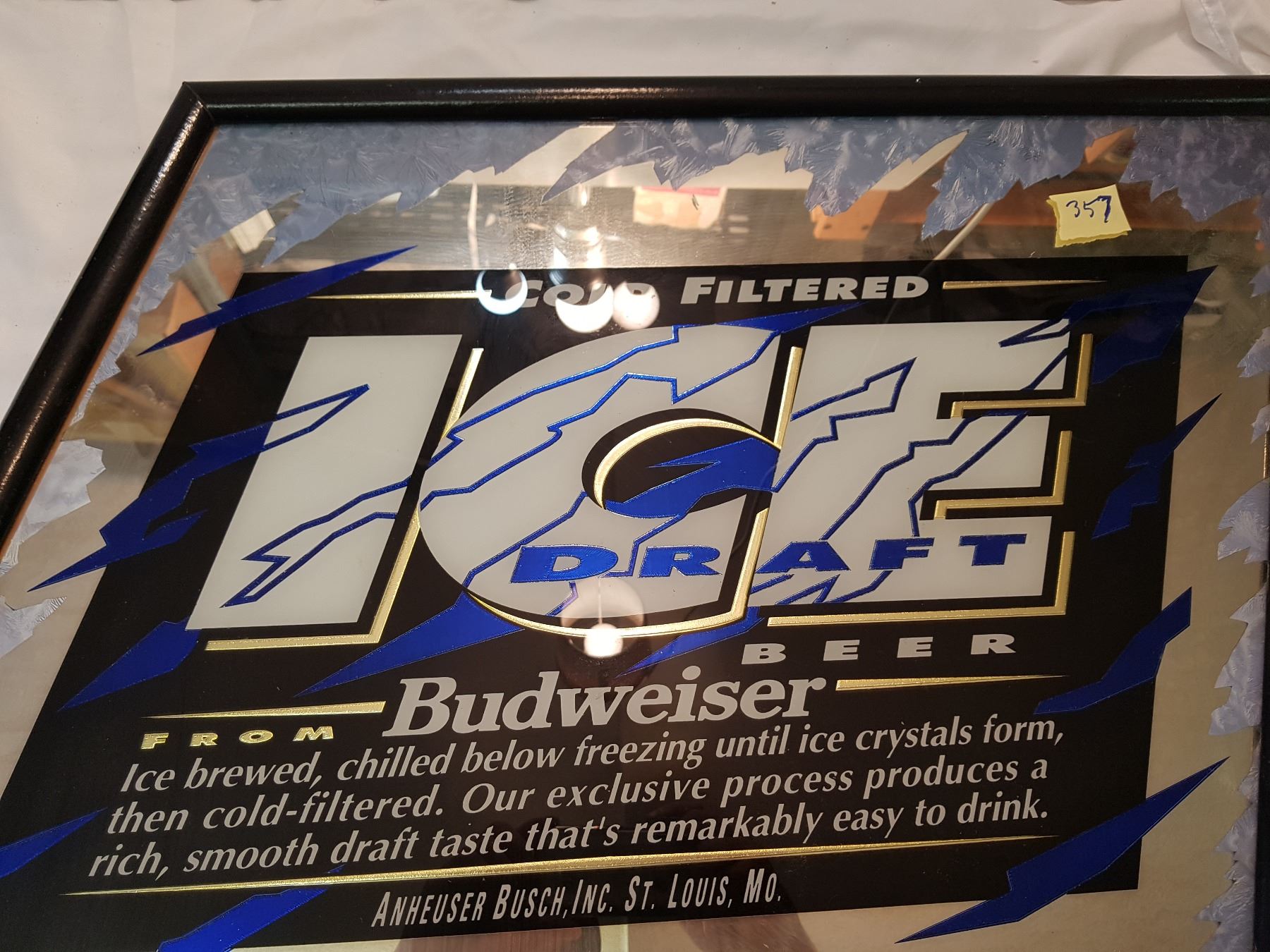 Ice Draft Budweiser Ice Draft Mirror Sign-26
