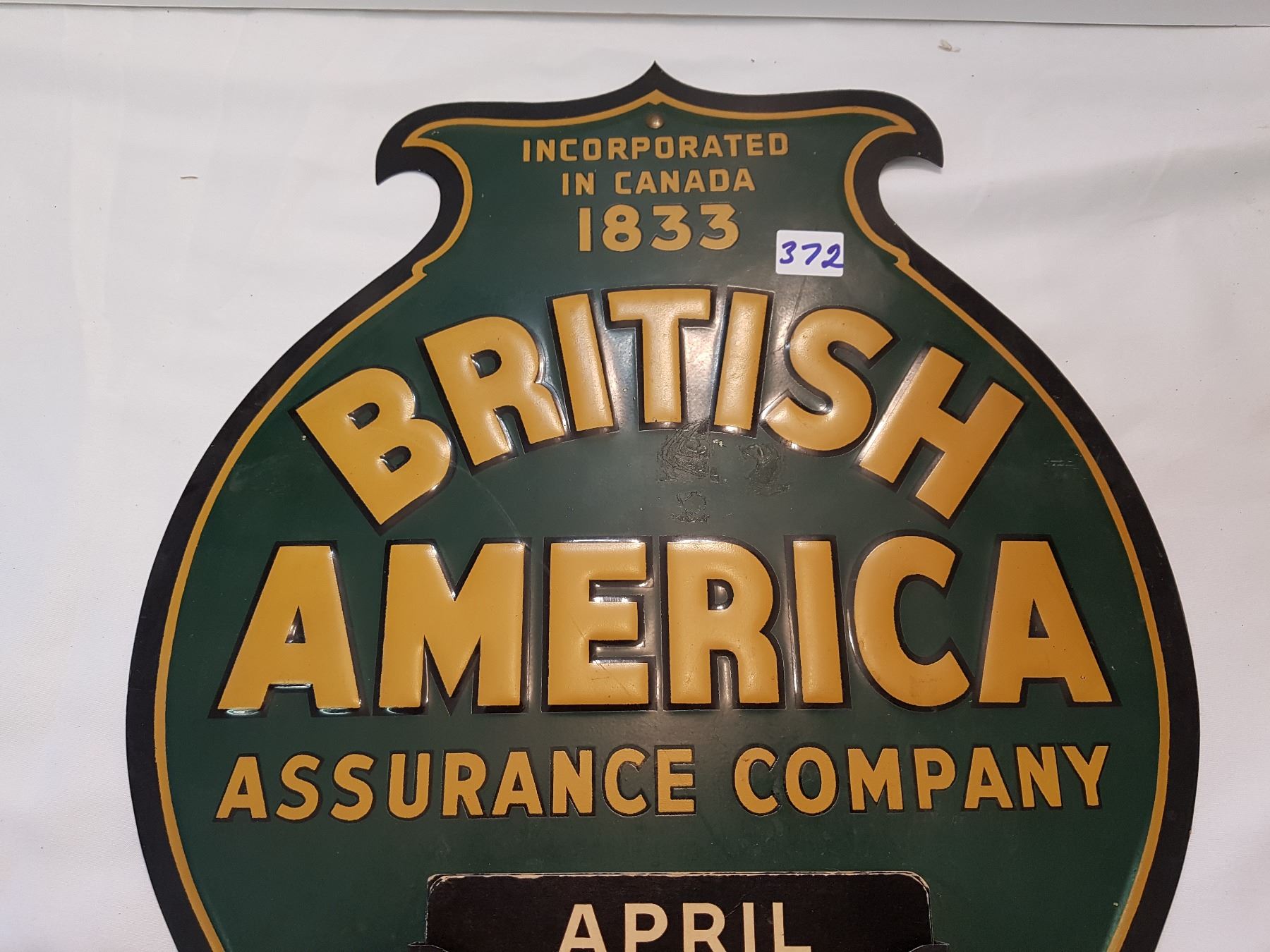 Embossed British American Calendar 20x14