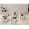 Image 1 : A& W Thick Glass Mugs lot of 5