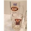Image 2 : A& W Thick Glass Mugs lot of 5
