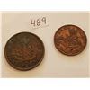 Image 2 : 1850 Upper Canada Penny and 1850 Half Penny