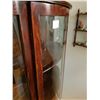 Image 3 : Antique Curved Glass China Cabinet With Mirror
