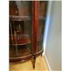 Image 5 : Antique Curved Glass China Cabinet With Mirror