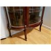 Image 6 : Antique Curved Glass China Cabinet With Mirror