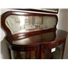 Image 8 : Antique Curved Glass China Cabinet With Mirror