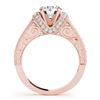 Image 2 : 1.5 CTW Certified VS/SI Diamond Solitaire Antique Ring 18K Rose Gold - REF-398W8F - 27403