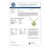 Image 3 : 1.75 CTW Peridot & Micro Pave VS/SI Diamond Necklace 10K Yellow Gold - REF-33T5M - 20638