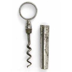 An early 19th century steel picnic corkscrew...