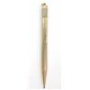 Image 1 : A 9ct gold propelling pencil, with twist action ring top and machine turned decoration, 4.5ins...