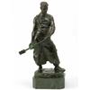 Image 1 : J.Cardona, a bronze figure of a blacksmith, naturalistically modelled holding a hammer, 16.5ins...