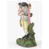 Image 1 : An early 19th century Staffordshire figure, "The Lost Sheep", shepherd carrying sheep on shoulder...
