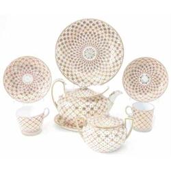 An early 19th century Wedgwood bone china part teaset, fourteen pieces including New Oval teapot...