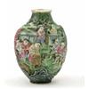 Image 1 : A Chinese porcelain snuff bottle, decorated with figures in relief, 2.75ins...