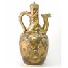Image 1 : A large Satsuma ewer and cover, of wine pot form with dragon handle and spout, decorated with imm...