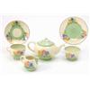 Image 1 : A Clarice Cliff 'Spring Crocus' teaset, eleven pieces including teapot, milk jug and sugar bowl,...