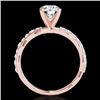 Image 2 : 1.4 CTW H-SI/I Certified Diamond Solitaire Ring 10K Rose Gold - REF-156H4A - 34872