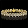 Image 1 : 15.8 CTW Oval Diamond Designer Bracelet 18K Yellow Gold - REF-2838N8Y - 42763