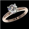 Image 2 : 1.57 CTW Certified H-SI/I Quality Diamond Solitaire Engagement Ring 10K Rose Gold - REF-400W2F - 364