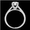Image 2 : 1.5 CTW H-SI/I Certified Diamond Solitaire Ring 10K White Gold - REF-214W2F - 34844