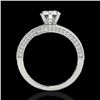 Image 2 : 1.75 CTW H-SI/I Certified Diamond Bypass Solitaire Ring 10K White Gold - REF-232T8M - 35129