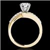Image 2 : 1.15 CTW H-SI/I Certified Diamond Bypass Solitaire Ring 10K Yellow Gold - REF-178A2X - 35065