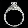 Image 2 : 1.36 CTW H-SI/I Certified Diamond Solitaire Antique Ring 10K White Gold - REF-172W8F - 34711