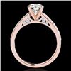 Image 2 : 1.5 CTW H-SI/I Certified Diamond Solitaire Ring 10K Rose Gold - REF-245X5T - 34863