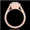 Image 1 : 1.33 CTW VS/SI Diamond Solitaire Art Deco Ring 18K Rose Gold - REF-418A2X - 37104