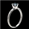 Image 4 : 0.55 CTW Certified Intense Blue SI Diamond Solitaire Engagement Ring 10K White Gold - REF-58A2X - 36