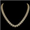 Image 1 : 32.64 CTW Cushion Diamond Designer Necklace 18K Yellow Gold - REF-5967A6X - 42625