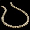 Image 2 : 32.64 CTW Cushion Diamond Designer Necklace 18K Yellow Gold - REF-5967A6X - 42625