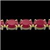 Image 1 : 29 CTW Ruby Eternity Designer Inspired Tennis Bracelet 14K Yellow Gold - REF-180T2M - 23394