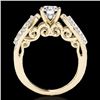 Image 2 : 2 CTW H-SI/I Certified Diamond Solitaire Ring 10K Yellow Gold - REF-305N5Y - 35270