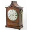 Image 1 : A Regency mahogany and rosewood repeating bracket clock, with painted Roman dial signed Slater, B...