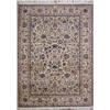 Image 1 : A Persian cream ground small carpet, the field all over woven with serrated edged foliage within...
