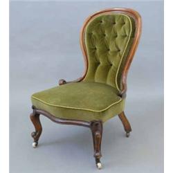 A George III mahogany demi lune tea table, with three fitted brass handles on square tapered legs...