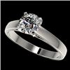1.26 CTW Certified H-SI/I Quality Diamond Solitaire Engagement Ring 10K White Gold - REF-191K3W - 36