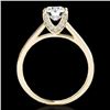 Image 2 : 2 CTW H-SI/I Certified Diamond Solitaire Ring 10K Yellow Gold - REF-356W2F - 34855