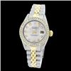 Image 2 : Rolex Ladies Two Tone 14K Gold/SS, Diamond Dial & Diamond Bezel, Sapphire Crystal - REF-434W4H