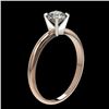 Image 4 : 0.76 CTW Certified H-SI/I Quality Diamond Solitaire Engagement Ring 10K Rose Gold - REF-118W2F - 363