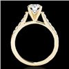 Image 2 : 1.2 CTW H-SI/I Certified Diamond Solitaire Ring 10K Yellow Gold - REF-145Y3K - 34972