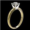 Image 4 : 1.26 CTW Certified H-SI/I Quality Diamond Solitaire Engagement Ring 10K Yellow Gold - REF-290M9H - 3