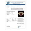 Image 3 : 3 CTW Garnet & Micro VS/SI Diamond Halo Solitaire Ring 18K Yellow Gold - REF-67X3T - 20942