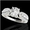 Image 1 : 2 CTW H-SI/I Certified Diamond Solitaire Ring 10K White Gold - REF-305K5W - 35268