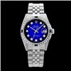 Image 2 : Rolex Men's Stainless Steel, QuickSet, Diam Dial & Diam/Sapphire Bezel - REF-521Y3X