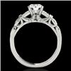 Image 2 : 1.2 CTW H-SI/I Certified Diamond Solitaire Ring 10K White Gold - REF-156M4H - 35250